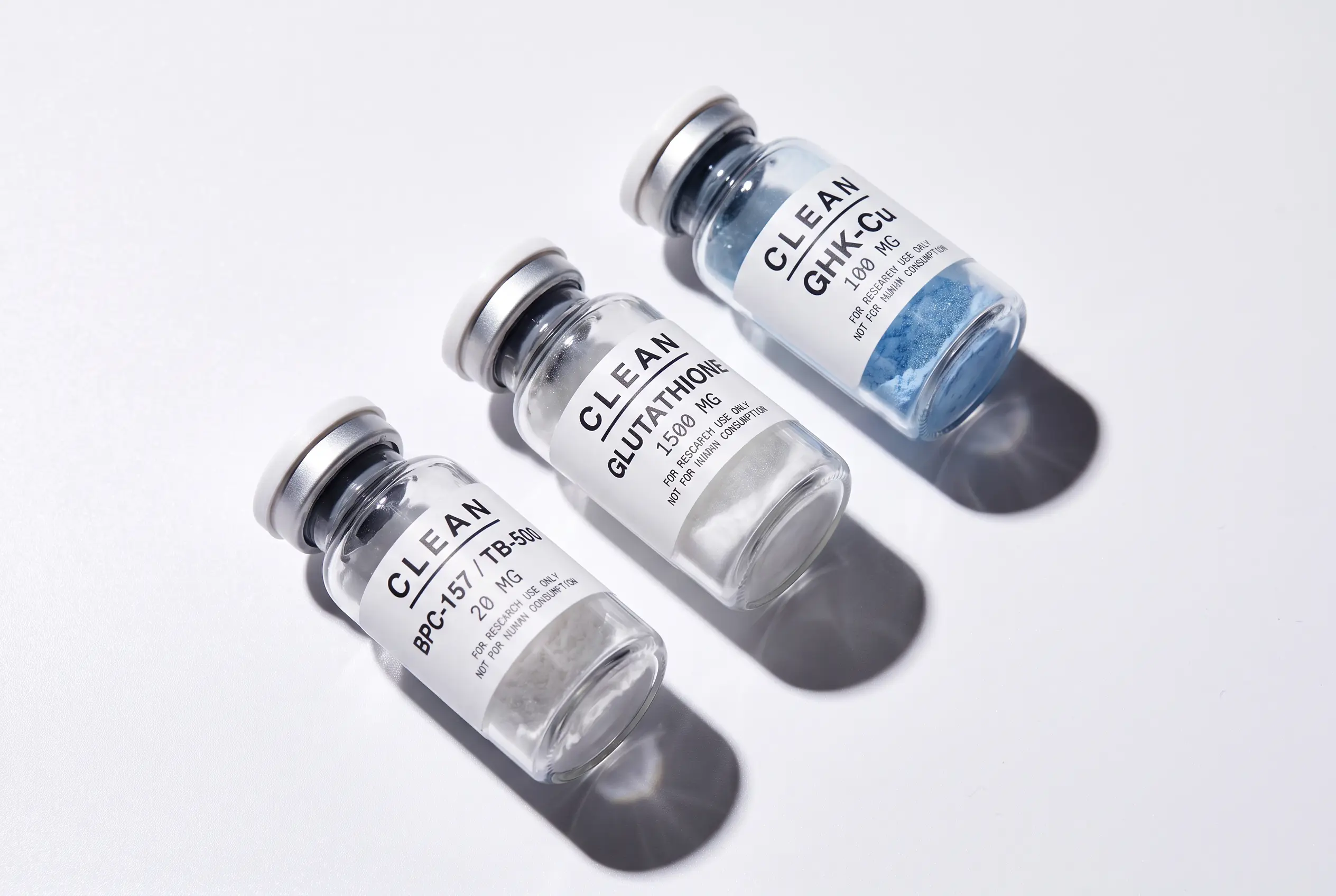 BPC-157 / TB-500 · GHK-Cu · Glutathione